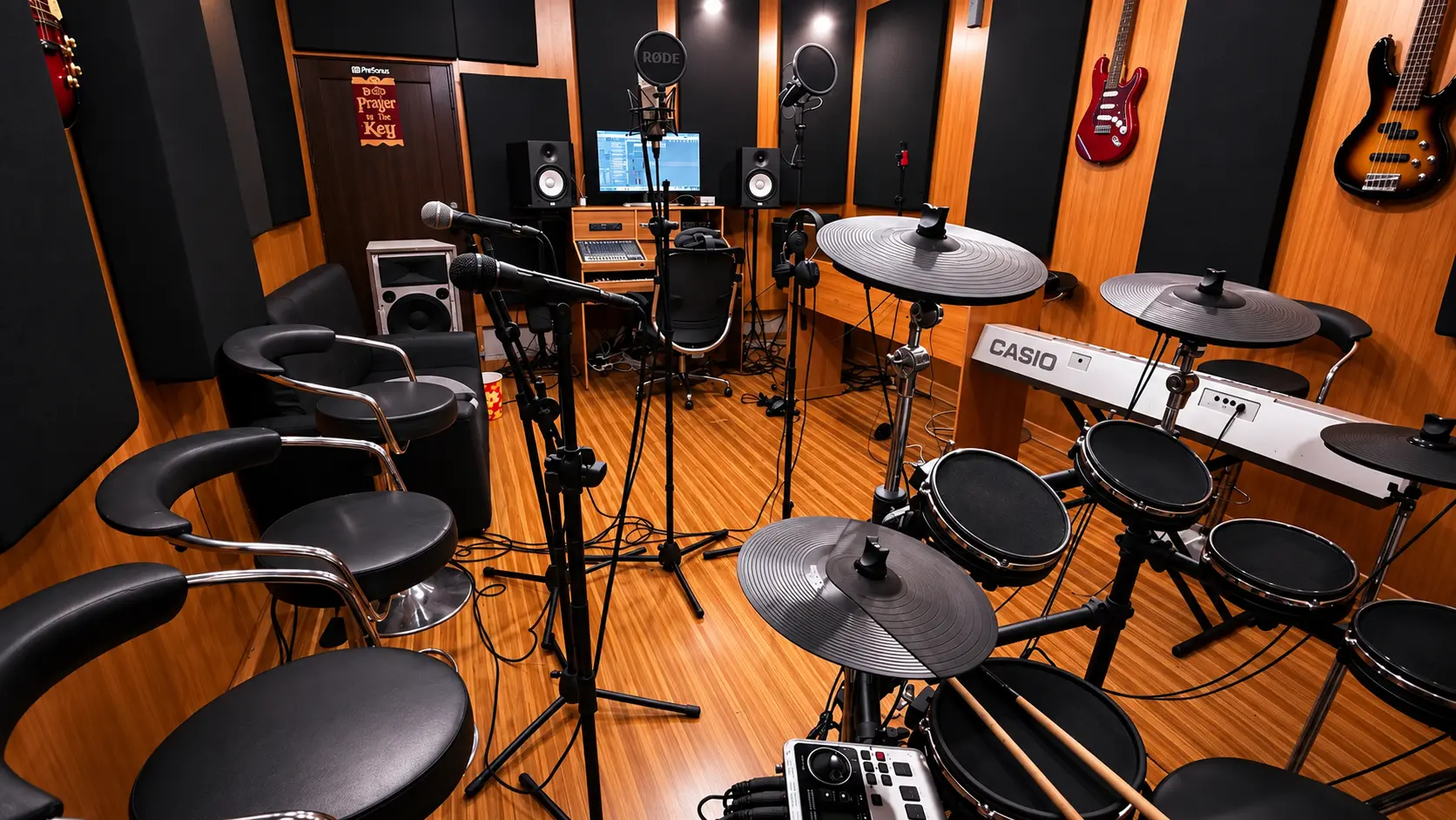 Mynorkord Studio recording space with professional equipment